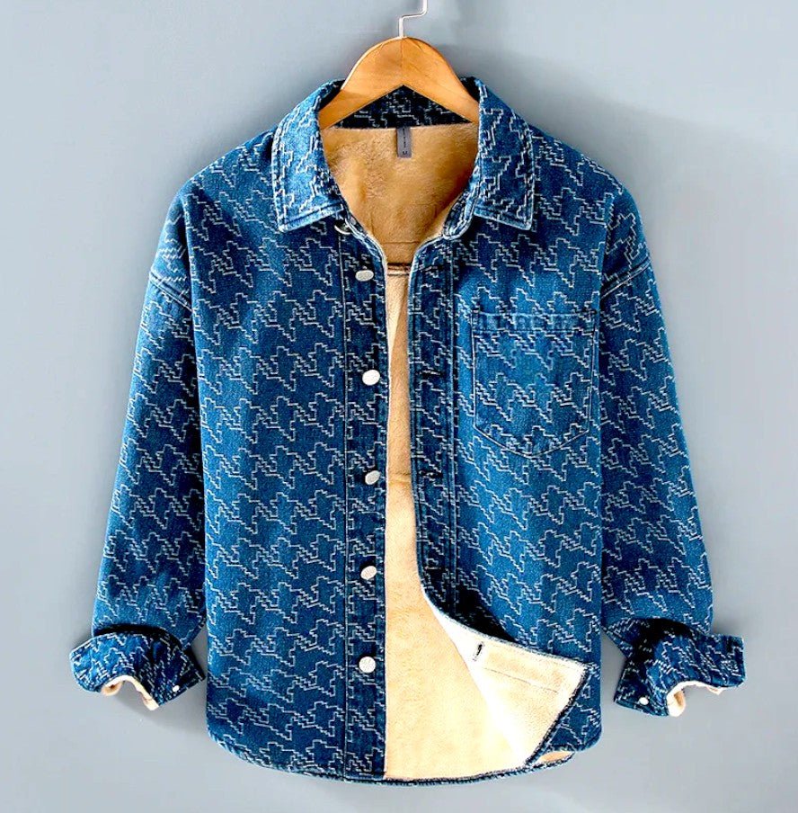 denver sherpa denim jacket heren gevoerd
