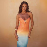 Solara Glow | Ombre Midi Dress