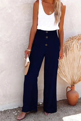 lichte wijde broek zomerlook dames
