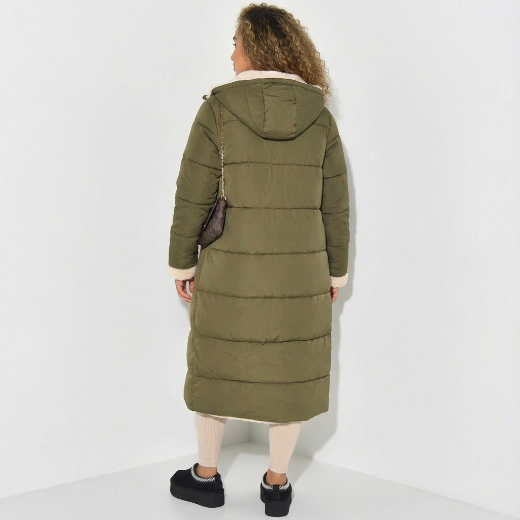 Reversa Coat | Wendbare Damenjacke mit Teddyfutter & Langer Passform