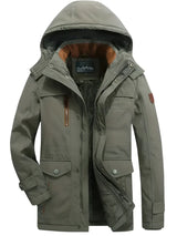 warme jas voor dames en heren van polyester
