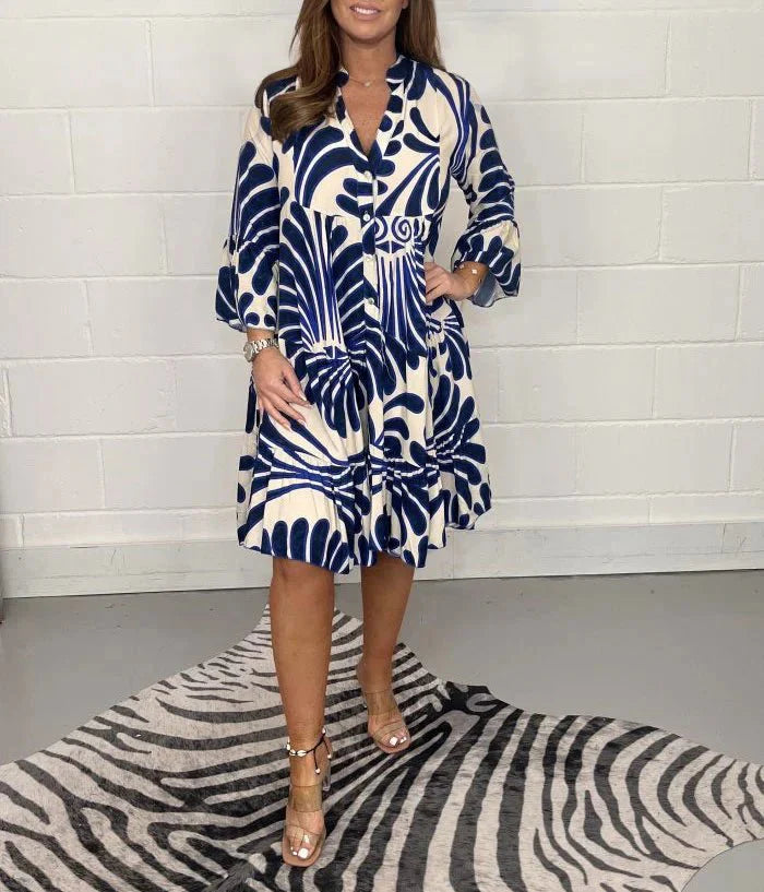 zomerjurk met tropische bloemenprint voor dames
