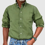 camden heritage heren overhemd groen lente stijl
