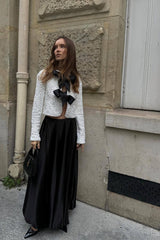 Noëlle Sparkle | Glitzer Cardigan mit Pailletten & Schleifen-Details