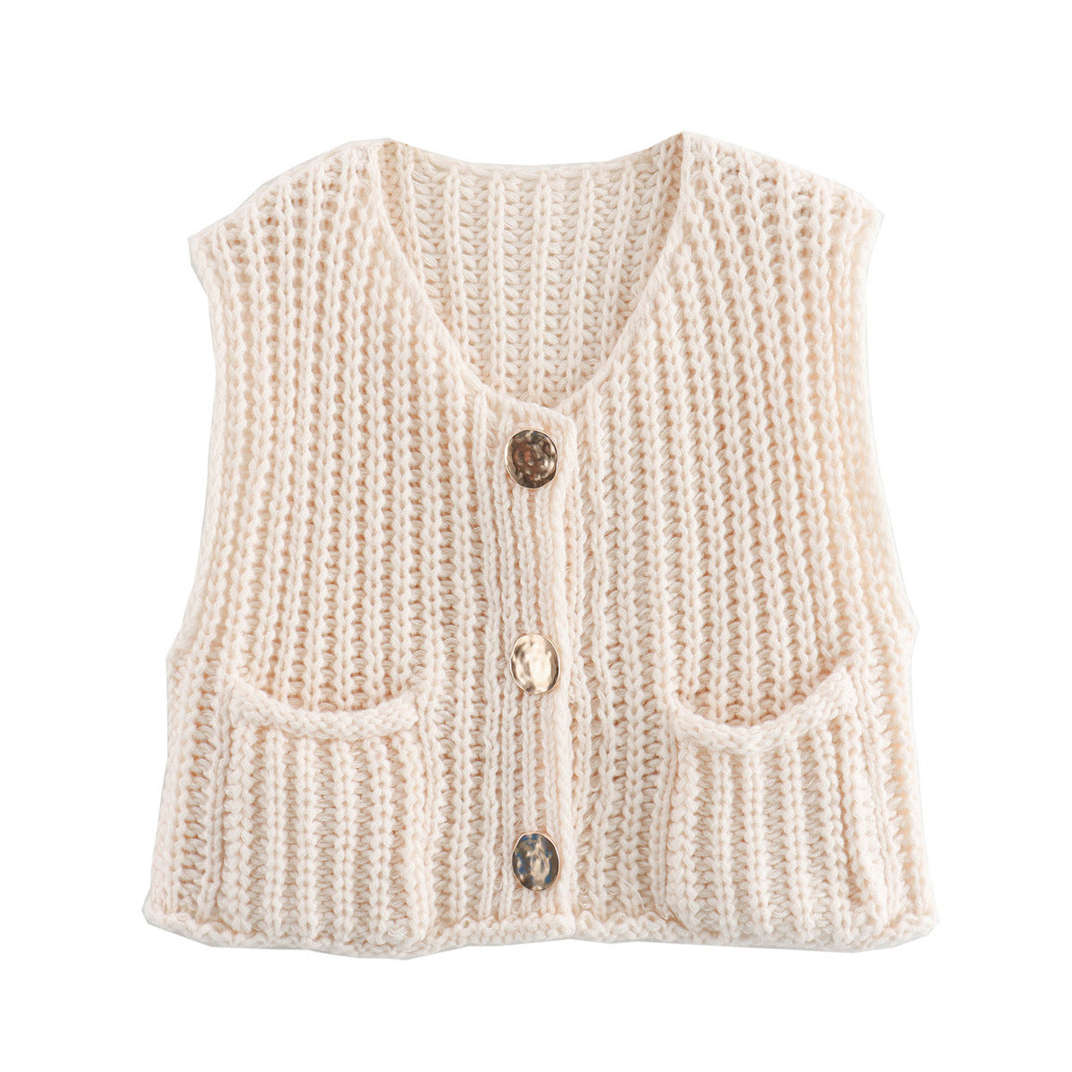 Ärmellose Strickweste für Herbst und Winter von Talaine