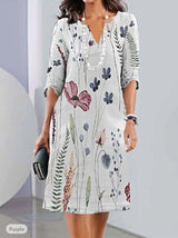 zomerjurk met 3D bloemen
