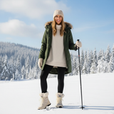 Norvella | Warme Damen-Winterstiefel mit Fellkragen & Profilsohle
