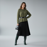 VogueStiletto | Elegante Kniehohe Stiefel mit Absatz & Moderner Silhouette