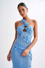 Amalfi Bloom | Hand Crochet Maxi Dress