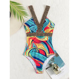 Celina | One-Piece V-Neck Swimsuit