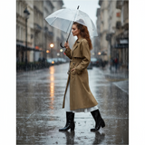 Velaya | Glänzende Western-Regenstiefel mit Absatz – Wasserdicht & Stilvoll