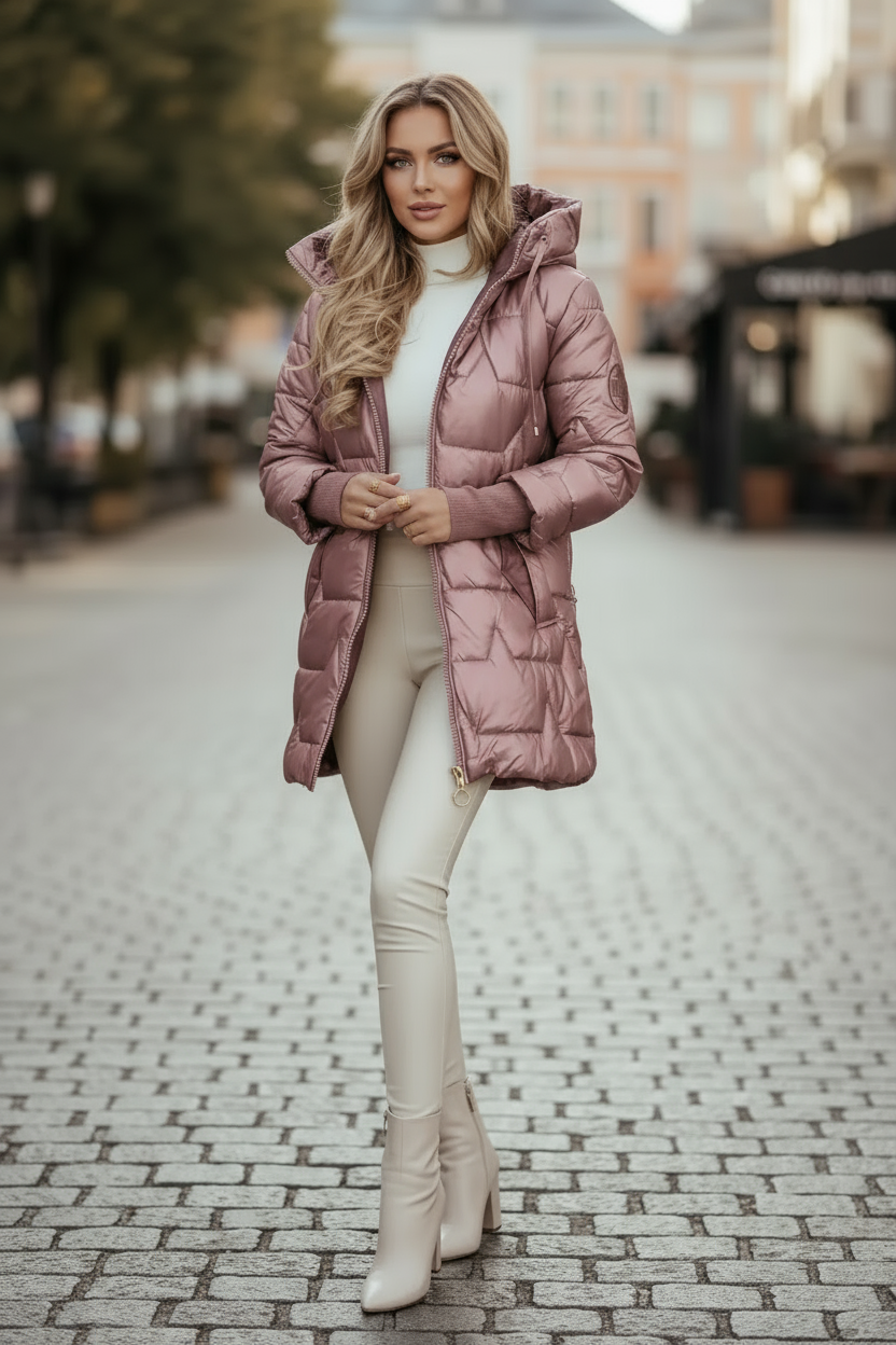 Velmora Damen Steppjacke in Rosé
