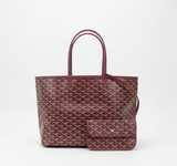 weinrote tote bag mit muster