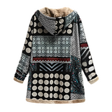 Warme winterjas met capuchon dames
