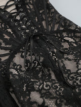 Detailaufnahme Spitze – Vivienne Korsett, Schnürung & hochwertige Spitze aus der Nähe