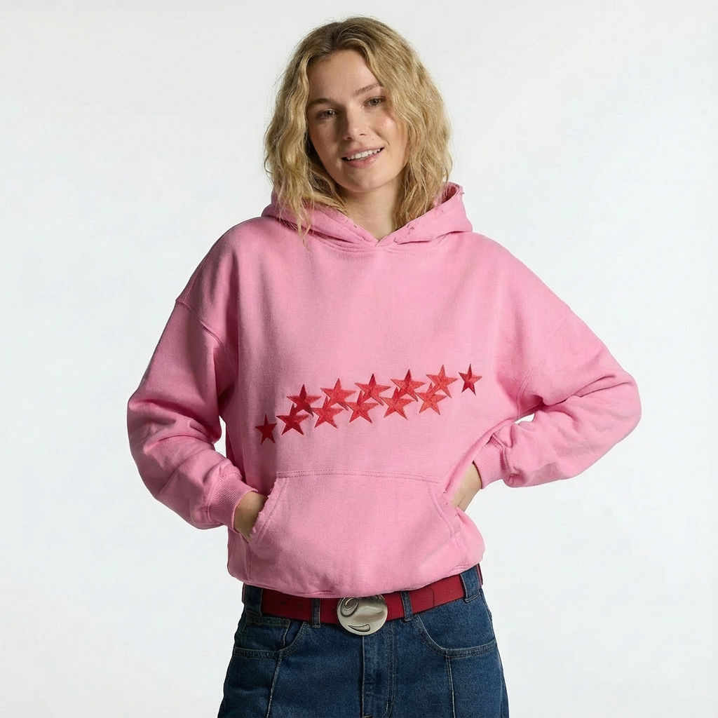 Astry Hoodie | Oversize Hoodie mit Sternenprint für Damen