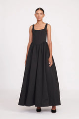 Velvet Noir | Midi Dress