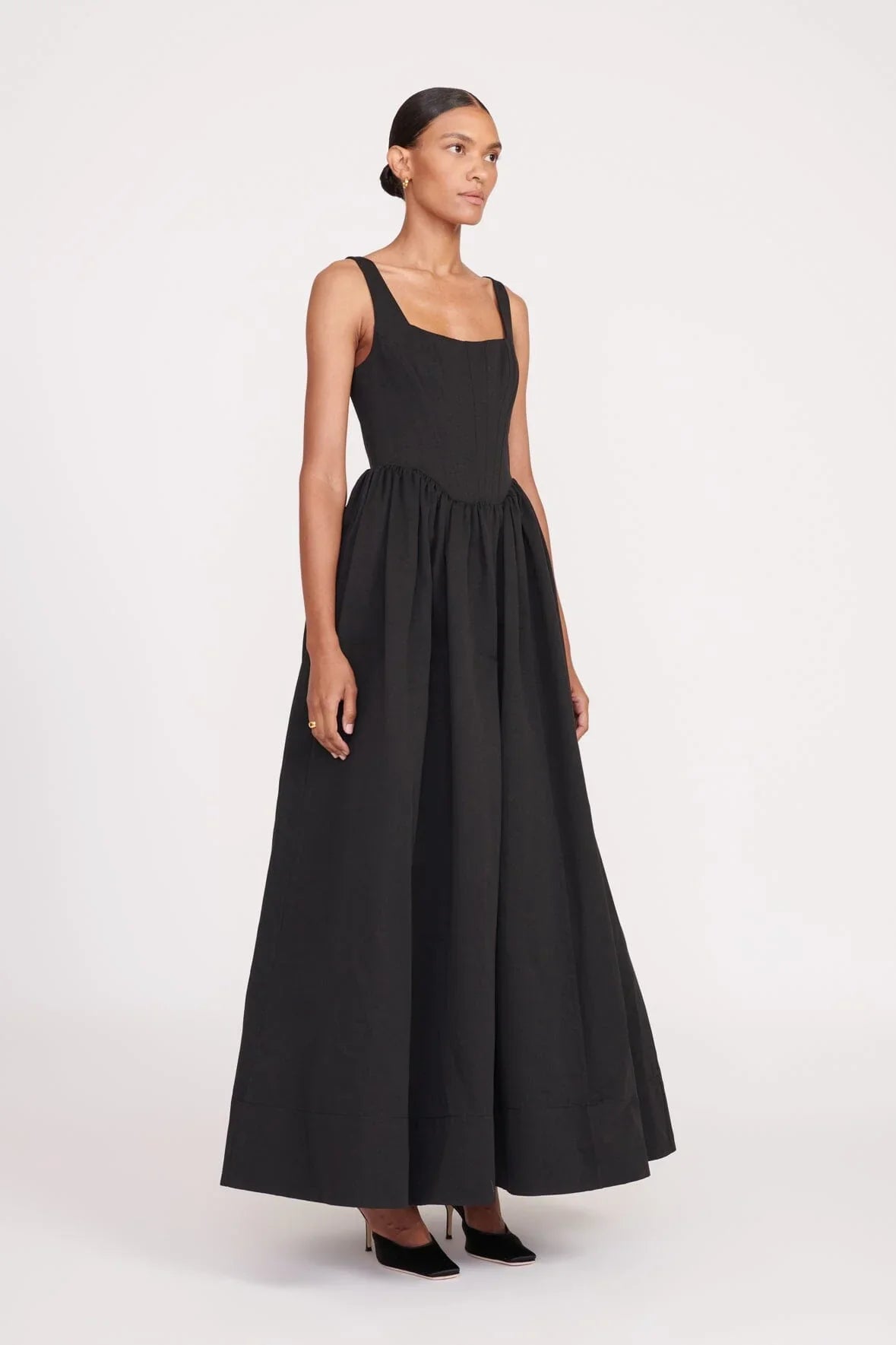 Velvet Noir | Midi Dress