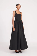 Velvet Noir | Midi Dress