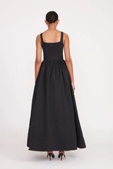 Velvet Noir | Midi Dress