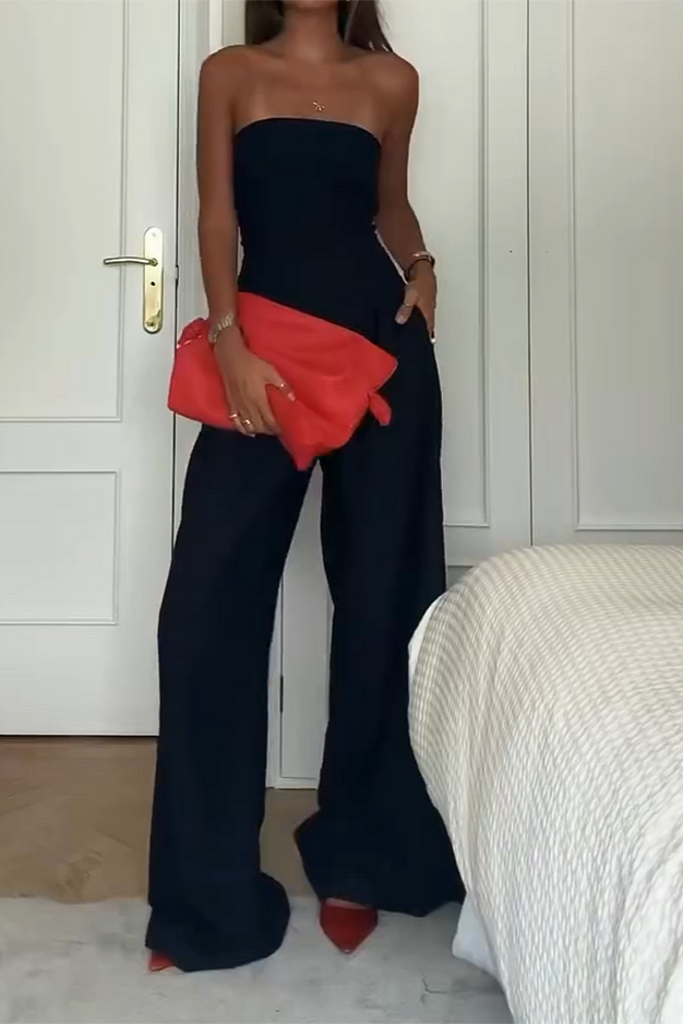 René | Elegant Strapless Jumpsuit