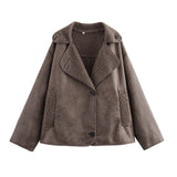 Nevada Luxe | Winterjacke mit Veloursleder-Optik & Fleece-Futter