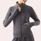 Zwarte winterjas voor dames
