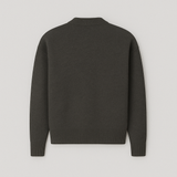 Amaria Strickpullover in Dunkelgrau mit Herz-Detail