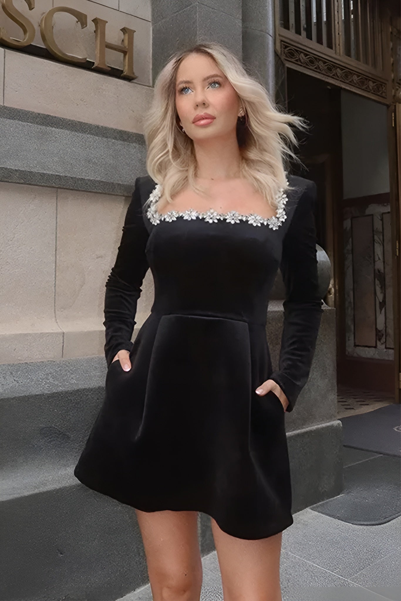 Serena | Elegant Long Sleeve Dress