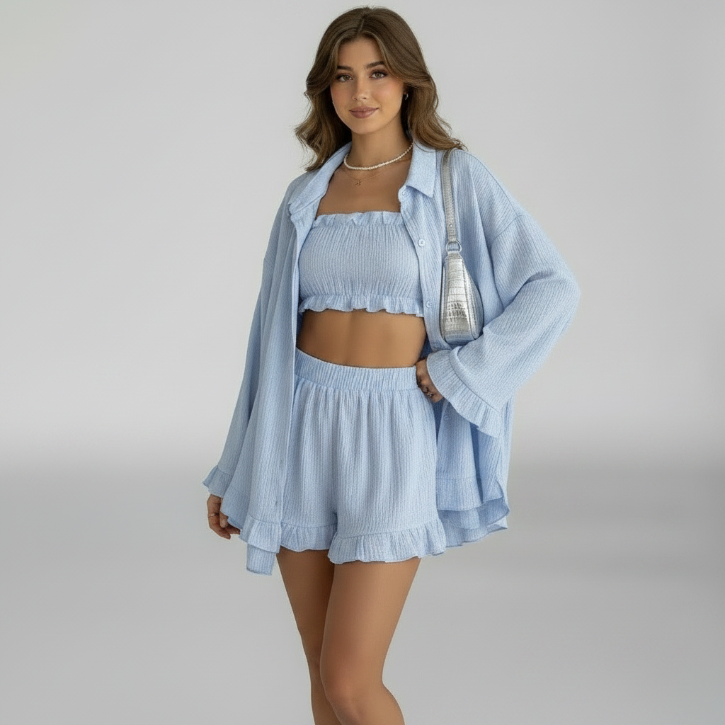 3-teiliges Lounge-Set Damen – Roséline von Talaine, Produktfoto