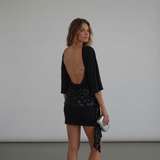 Seralyn Mini-Kleid mit Pailletten für Dinner und Cocktailabend