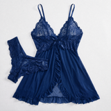 Feminines Babydoll Lingerieset mit Spitzendetail