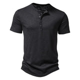 Khaki comfortabel T-shirt met ronde hals