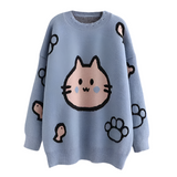 wintertrui dames warm blauw
