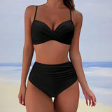 Maëlle | Twist Top High Waist Bikini Set
