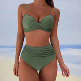 Maëlle | Twist Top High Waist Bikini Set