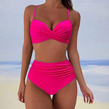 Maëlle | Twist Top High Waist Bikini Set