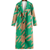 groene casual jas dames streetstyle
