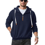 trendy half-zip hoodie heren
