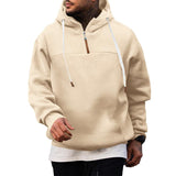 comfortabele heren hoodie met kangoeroezak

