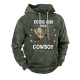 hoodie met cowboy print heren

