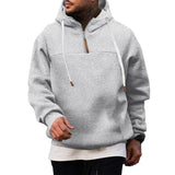 oversized hoodie half-zip heren
