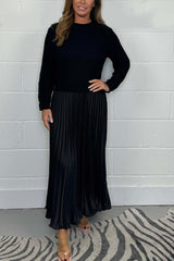 Isabelle | Stylish Midi Dress with Unique Skirt Detail 
