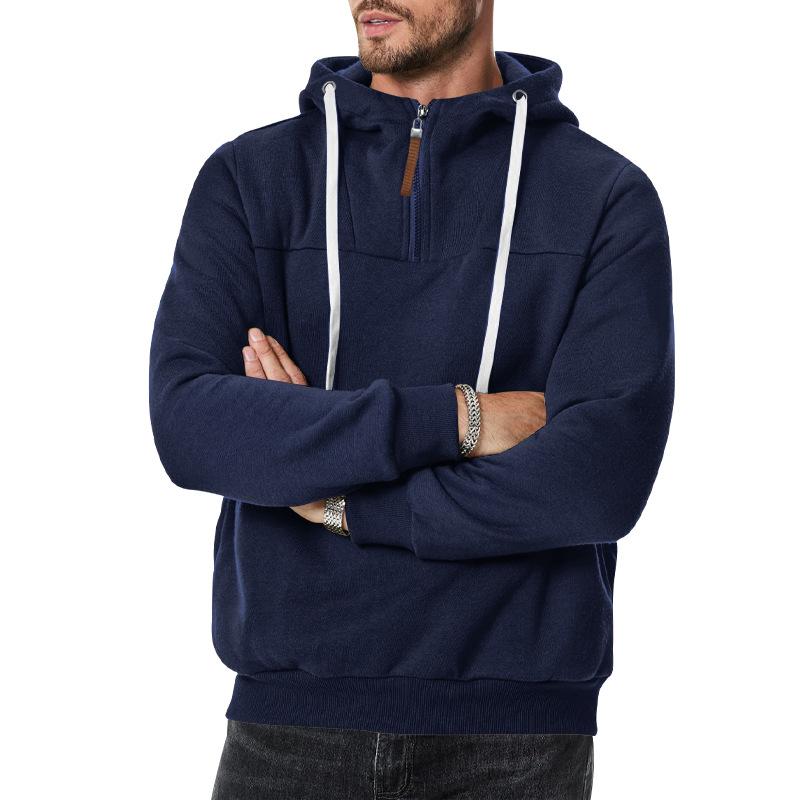 casual hoodie met trekkoord capuchon
