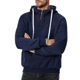 casual hoodie met trekkoord capuchon

