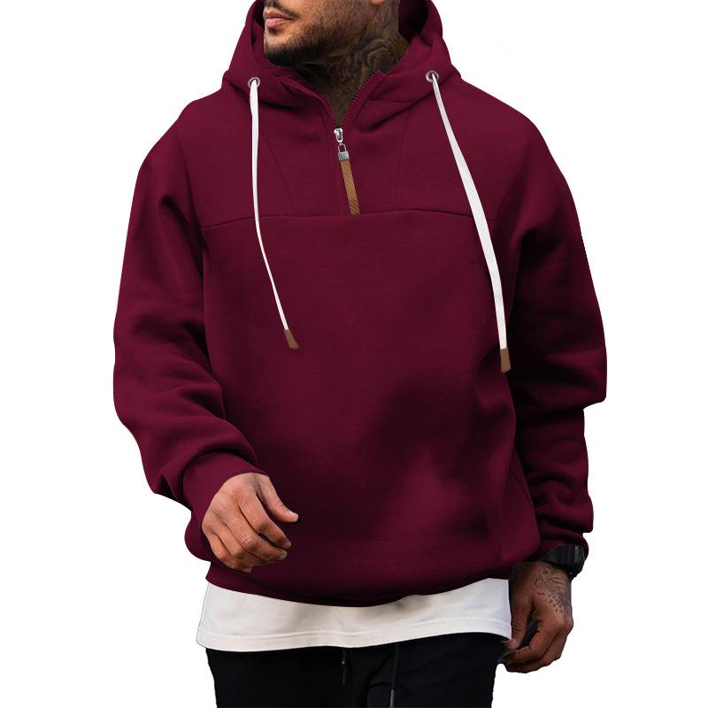 comfortabele heren hoodie met kangoeroezak

