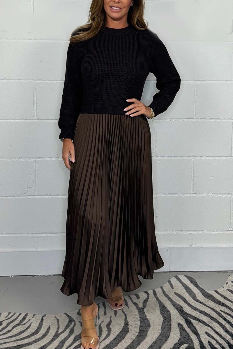 Isabelle | Stylish Midi Dress with Unique Skirt Detail 