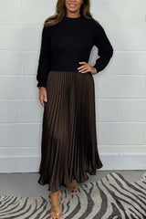 Isabelle | Stylish Midi Dress with Unique Skirt Detail 