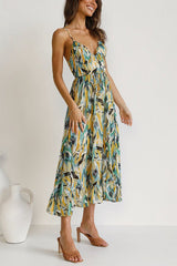 Lena - Elegantes Fabrics Kleid mit V-Ausschnitt