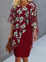 vrouwelijke jurk met bloemenprint
